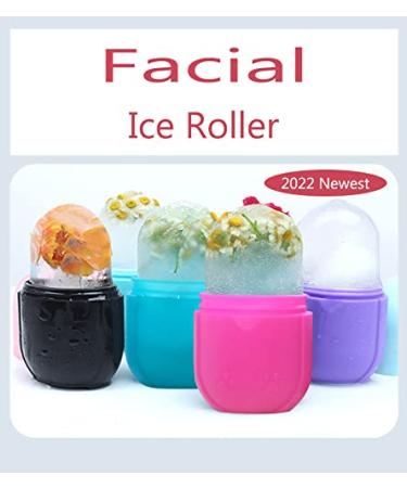 Upgraded Ice Roller for Face and Eye - Facial Beauty Tool Set with Ice Facial Cube, Gua Sha Face Massage, and Silicone Ice Mold - Black - Buy Online on GoSupps.com
