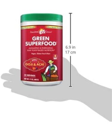 Amazing Grass Greens Blend Superfood Powder with Spirulina & Probiotics - 60 Servings Berry Flavor - Buy Online on GoSupps.com