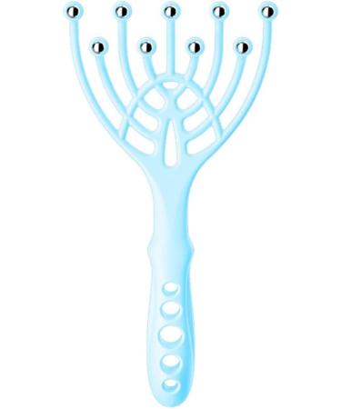 Upgrade Your Relaxation: 9 Claws Steel Beads Scalp Massager - Deep Relaxation Finger Scratcher in Blue - Buy Online on GoSupps.com