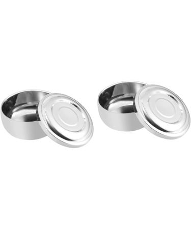 2-Pack Men's Bamboo Shaving Bowl Set - Wooden Soap Container with Lid | Premium Shaving Soap & Shell - Buy Online on GoSupps.com