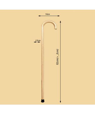 Solid Wood Walking Stick 36" Natural Wooden Canes Traditional Style Crutches with Rubber Tip for Men and Women for Disabled&Elderly Crutches Safehappy - Buy Online on GoSupps.com