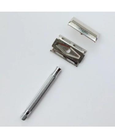 Premium Stainless Steel Manual Razor & Elegant Storage Box - Perfect Gift for Fathers & Gentlemen - Buy Online on GoSupps.com