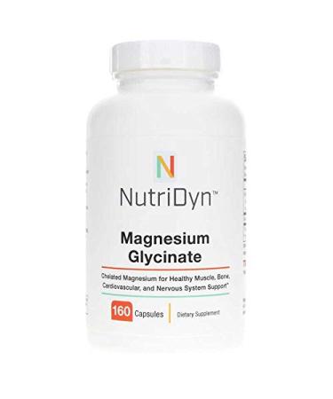 Magnesium Glycinate 160 Capsules Nutri-Dyn nutridyn Supporting Bone Health Heart Health restful Sleep