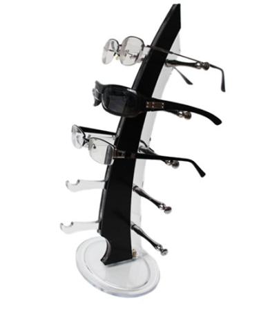 Yudu acrylic glasses stand glasses display for 5 glasses black