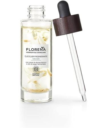 FLORENA Fermented Skincare Natural Regenerating Elisir Oil Face Oil with White Elyra Petals & Fermented Organic Argan Oil Vegan Face Moisturizing Oil 30ml - Buy Online on GoSupps.com