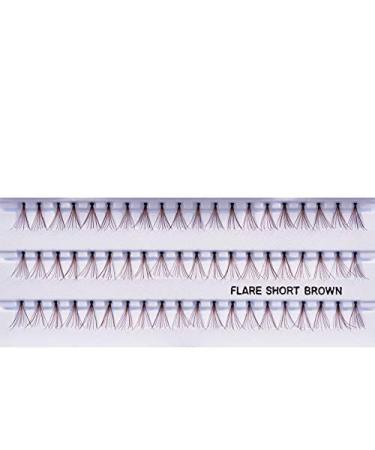 Professional 10packs Eyelashes - Flare (Brown) (Medium)