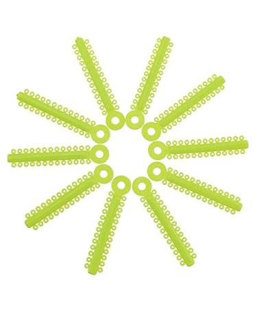 Orthodontic Ligature Ties Dental O-Ring Elastics 2080pcs (Yellow + Kelly Green) - Buy Online on GoSupps.com