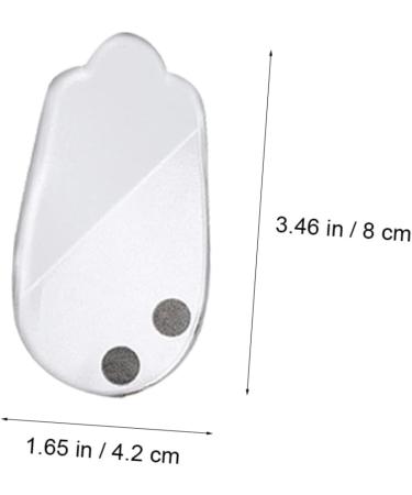 Buy GLEAVI Orthopedic Heel Pad Insoles - 3 Pairs Transparent Foot Support Gel Pads for Pain Relief - 8.8x4.2cm - Buy Online on GoSupps.com