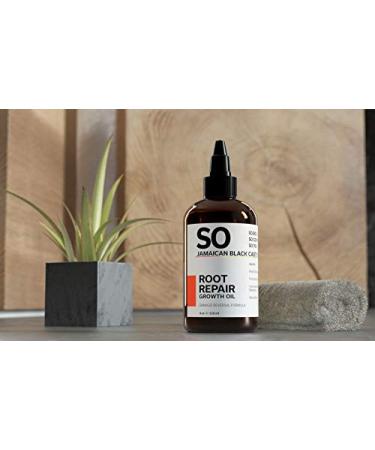 SO Jamaican Black Castor Oil Root Repair Growth Oil with Moringa, Avocado & Aloe Vera | Strengthen Roots for Stronger, Shinier Hair | 4 Fl Oz - Buy Online on GoSupps.com