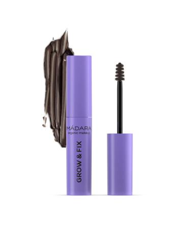 M DARA GROW & FIX Tinted Eyebrow Gel 4 ASH BROWN - Tints Eyebrows With Natural Mineral Pigments Adds Volume & Hold Promotes Eyebrow Growth 4.25ml