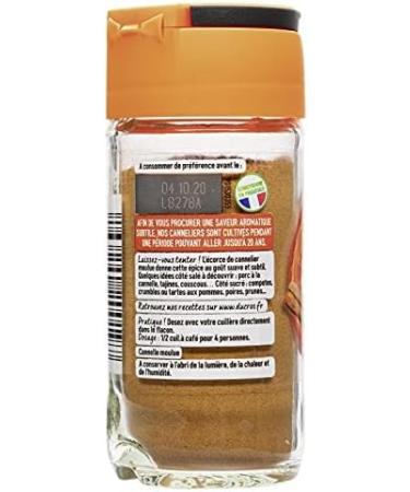 Ducros Moulded Cinnamon Glass Bottle 39 g Pack of 5 - Buy Online on GoSupps.com