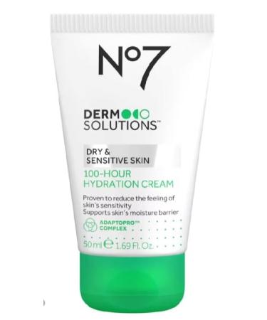 Boots No7 Derm Solutions 100-Hour Hydration Cream Suitable for Dry & Sensitive Skin 50ml