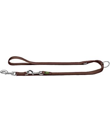 Hunter 64957 Extra Long adjustable guide leash for dogs nylon extra long hard -wearing easy to care for 1.5 x 300 cm brown brown 15/300 cm