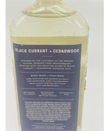 Black Currant & Cedarwood Aromatherapy Foam Bath Body Wash - 10 oz | Nourishing & Revitalizing | International Shipping - Buy Online on GoSupps.com
