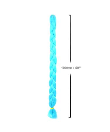 Premium 2m Mybraids - Light Blue Braid Hair for Rasta Braids Dreads Crochet Twists & Box Braids - Art Hair Extensions - Buy Online on GoSupps.com