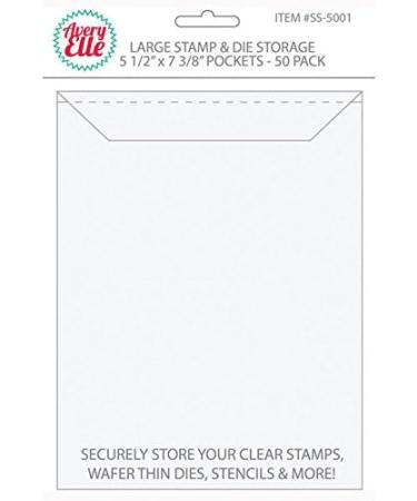 Avery Elle Stamp and Die Storage Pocket Bundle with Small Large and Extra  Large Sizes (Set of 3 Items)