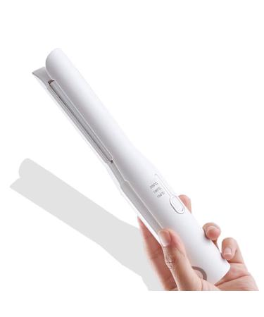 2 in 1 Cordless Hair Straighteners & Curler - USB Rechargeable Travel Hair Straightener & Portable Mini Curler in White | International Shipping Available - Buy Online on GoSupps.com