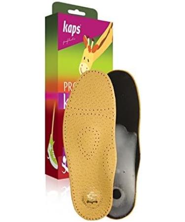 Orthotic Leather Insoles for Kids with Flat Feet - Shock Absorbing Arch Support | Relax Kids (27 EUR / 10 US - Buy Online on GoSupps.com