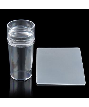 Bodhi2000 Transparent Silicone Nail Art Stamper & Scraper Set - DIY Manicure Tool for Perfect Printing | International Shipping Available - Buy Online on GoSupps.com