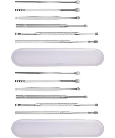 DOITOOL Earwax Removal Tool Kit - 2 Set Ear Pick Cleaner Scoop Ear Spoon Set for Gentle Ear Cleaning - Buy Online on GoSupps.com
