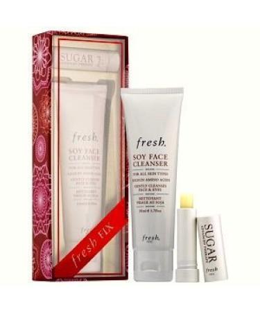 Fresh Fix Soy Face Cleanser & Sugar Advanced Therapy Lip Treatment - Limited Edition Set