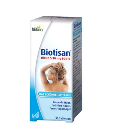 H bner Biotisan Biotin S 10mg Forte |Medicines for the prevention of a biotin deficiency |Biotin for healthy skin beautiful hair & solid nails |Vegetarian and free of gluten