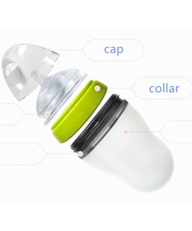 Comotomo Compatible Baby Bottle Caps & Collars Rings - 2 Pack Green - Buy Online on GoSupps.com