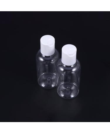 FOMIYES 15 x 75ml Clear Plastic Travel Bottles - Empty Refillable Lotion & Shampoo Containers - Pressure Lock for Liquid Products - Random Color - Buy Online on GoSupps.com