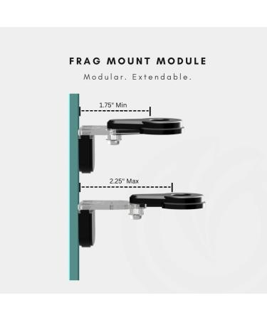 Oceanbox Designs CoralOne CGO Extendable Modular Magnetic Solo Frag Rack (Black) Single Frag Rack No-Rust 100% Reef-Safe Waterproof Magnets Made in USA - Buy Online on GoSupps.com