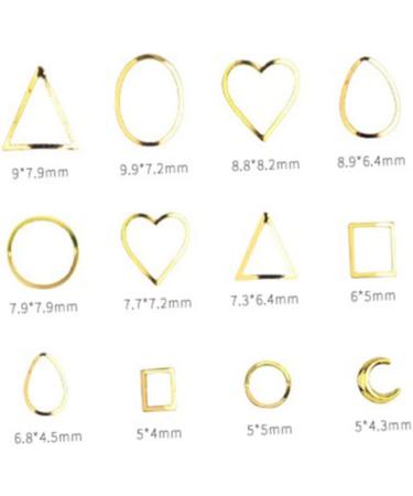 Beavorty 1 Box nail art decoration rose gold decorations nail tools manicure tools nail decorations for nail art nail decor metal manicure decoration Accessories hollow out 3d Size 1 Picture 1 - Buy Online on GoSupps.com