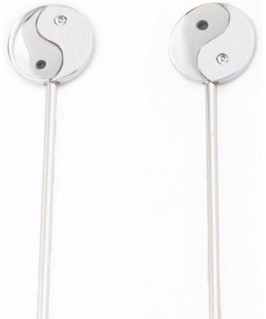 Buy Haqi Strong Magnetic Stainless Steel Stirring Rod - Reusable Yin-Yang Bagua Shape with Neodymium Magnet for Coffee Milk & Tea Therapy - Silver - Buy Online on GoSupps.com