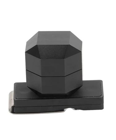 DINESA Pool Cue Chalk Box with Clip 2-Layer Octagonal Billiard Pool Cue Chalk Holder Universal for Billiard Accessories