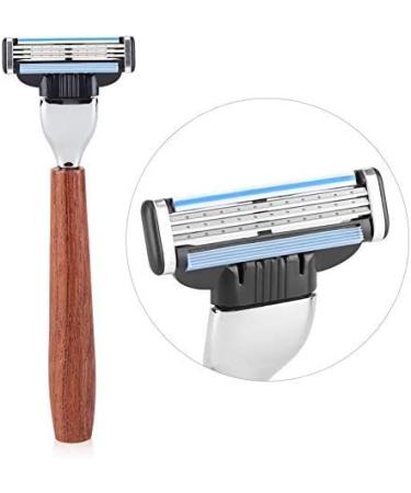 Atyhao 4 Piece Shaving Set for Men | Stainless Steel Razor Brush Bowl & Holder - Perfect Grooming Kit for Precision Shaving - Buy Online on GoSupps.com