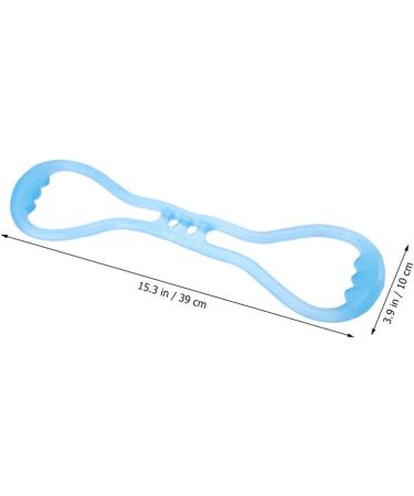 SUPVOX 2pcs Blue Medium Silicone Yoga Tension Bands - Multifunctional Elastic Fitness Equipment for Home & Gym - Buy Online on GoSupps.com