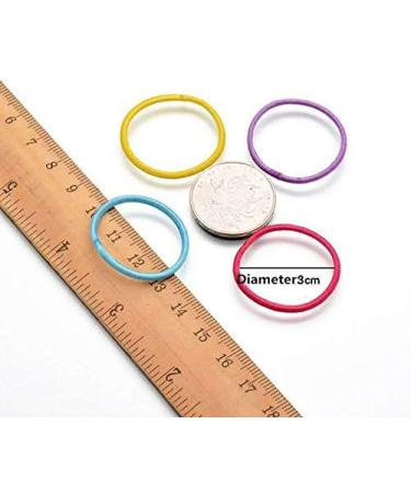 Rmeet Mini Hair Tie - 100 Pack Black Rubber Hair Bands for Girls | Elastic Small Hair Ties for Daily Hairstyles - Buy Online on GoSupps.com
