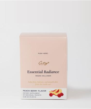 City Beauty Essential Radiance Collagen Boosting Blend - Vegan Dietary Supplement - Supports Collagen Production - Solution for Skin, Hair, and Nails - Anti-Aging Beauty Supplement