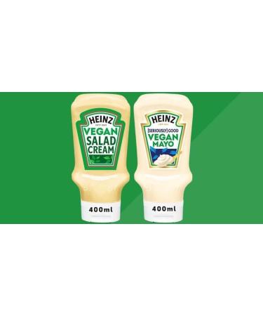 Heinz Vegan Salad Cream 400ml - Dairy-free and Delicious Dressing - Buy Online on GoSupps.com