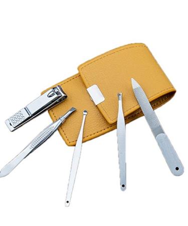 Nail Clipper Set Manicure Nail Clippers Set Manicure Nail Clippers Pedicure Set Portable Travel Stainless Steel Nail Cutter Tool Nail Clipper Kit (Color : Silver)