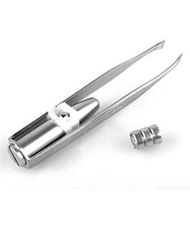 Shortcut composing LED light eyelash eyebrow hair removal stainless steel tweezers - Buy Online on GoSupps.com