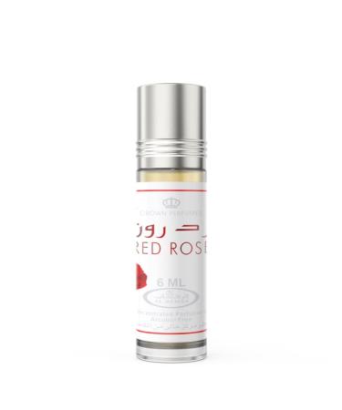 Red Rose - Roll On - Essential Perfume Oil - for Women - by Al-Rehab - 6ml(0.2 Fl Oz) Red Rose 0.2 Fl Oz (Pack of 1)