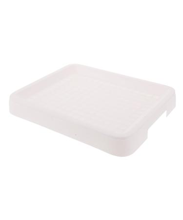 BESPORTBLE Box Hamster Toilet Dog Potty Tray Pet Toilet Potty Trainer Pet Grate Rabbit Toilet Pp White 24.5X19.5X3CM White
