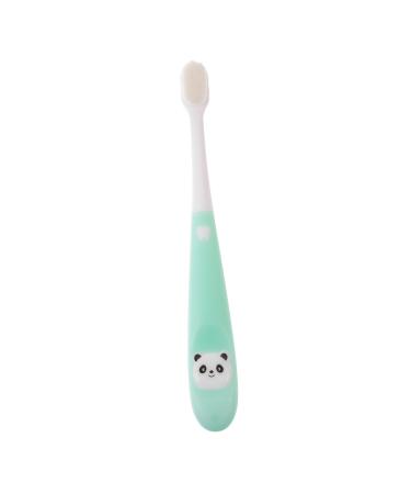Minkissy 1stk panda toothbrush for children travel toothbrush toothbrushes for children soft mouth cleaning toothbrush outdoor tools toothbrush tools for tooth cleaning manual toothbrush 1 piece (1 Pack) green