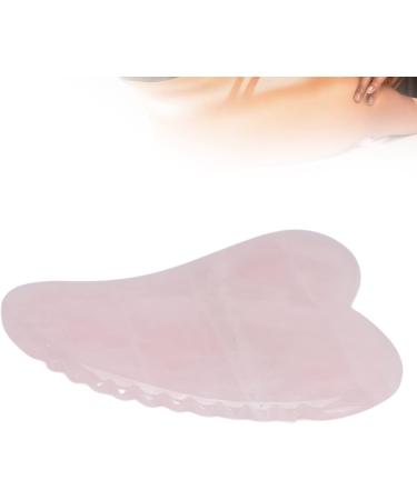 Verdant Touch Rose Quartz Gua Sha Tool - Stainless Steel Meridian Massage Device for Pain Relief | Portable Hand & Wrist Grip - Buy Online on GoSupps.com