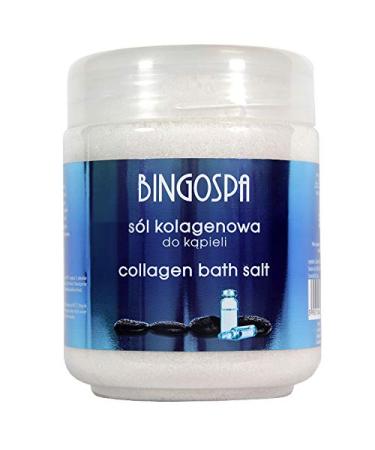 BINGOSPA Anti-Aging Anti-Cellulite Collagen Bath Salt Bath Additives for Whirlpools SPA Treatments - 550g