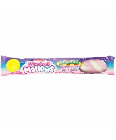 Marvellous Mallows Raspberry And Milk Drumstick Flavour Marshmallow 18g (39 Packs(Full Box))