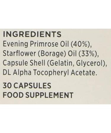 Seven Seas Evening Primrose Oil +1000 mg Starflower Oil Capsules 30 High Strength Tablets from Natural Oils GLA (Omega-6 Fatty Acid) with Vitamin E (Pack of 2) 30 count (Pack of 2) - Buy Online on GoSupps.com