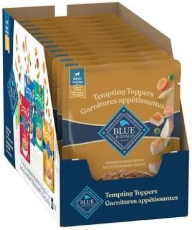 Blue Buffalo Tempting Toppers Dog Wet Food Turkey 3oz Pouch (Case of 24) Pack of 24 Turkey - Buy Online on GoSupps.com