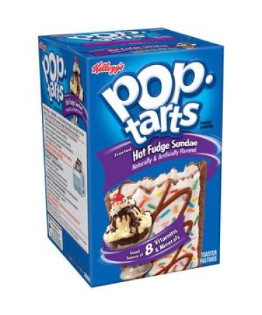Kellogg's Pop Tarts Hot Fudge Sundae, 8 Count 8 Count (Pack of 1)