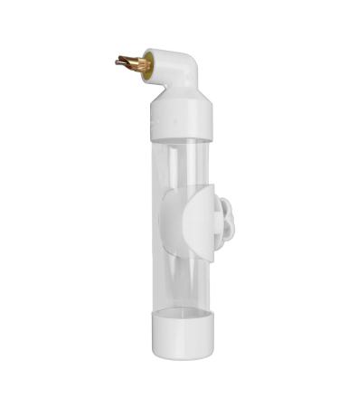 Gloglow Automatic drinking device for parrots bite pencil outlet acrylic secure bird drinking bottle with large capacity for small medium -sized parrots for bird cage accessories (white)