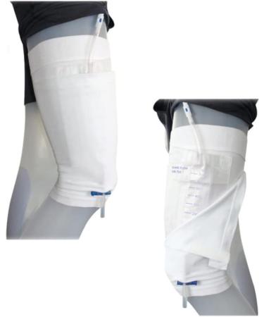 Catheter Leg Bag Holder | Urine Leg Bag Sleeve for Men & Women | Secure Catheter Strap & Drainage Bag Cover - Stay in Place (M - Buy Online on GoSupps.com